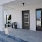 Designers Fountain Otto 10in 3-Light Matte Black Modern Outdoor Flush Mount Light with Clear Seedy Glass Shade D298C-FM-MB - alternate 4